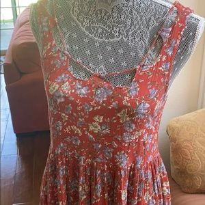 Floral print summer dress